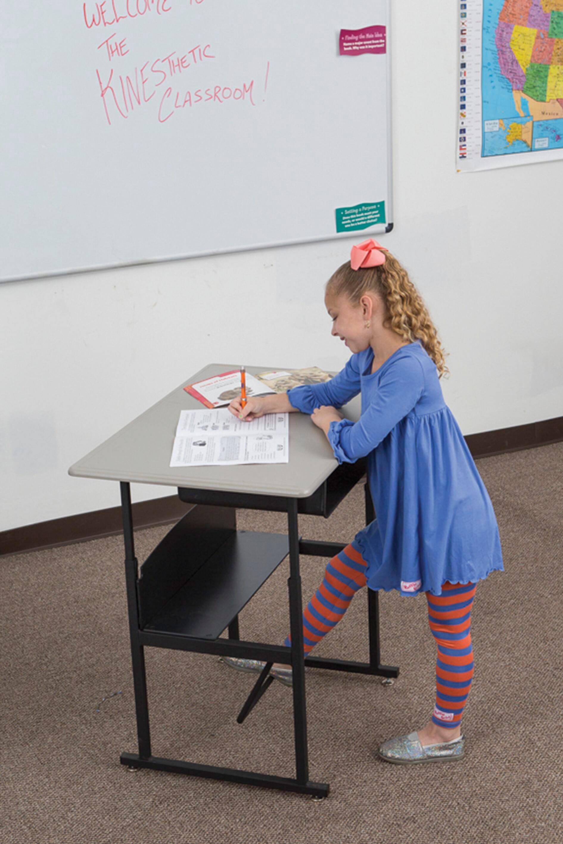 Sit or Stand Fidget Desk School Specialty